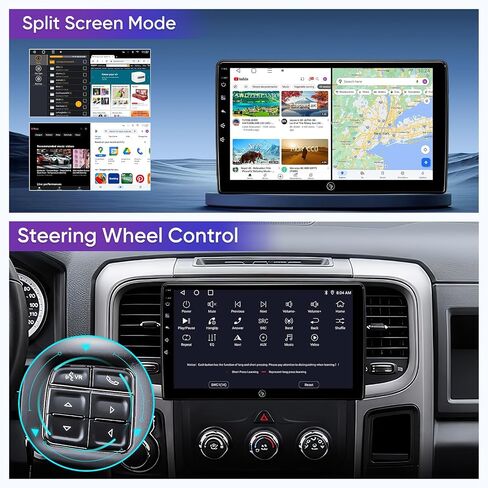 10 "سيارات راديو ستيريو ل Dodge RAM Pickup Truck 1500 2500 3500 2013 2014 2015 2015 2017 2018 مع Camera Carroid Android Bluetooth Mirroring Touch GPS Mavigation Unit in Saudi Arabia