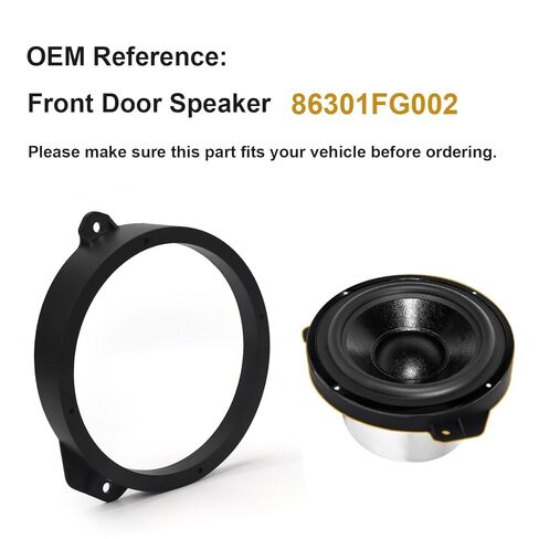 2pcs محول مكبر صوت الباب الأمامي 6.5 بوصة للاختيار 2008-2020 سوبارو فورستر إمبريزا Outback WRX/STI Crosstrek Legacy Levorg ، مكبر صوت صوتي رنين in Saudi Arabia