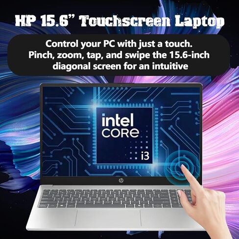 HP Flagship 15.6" Touchscreen Laptop - Anti-Glare, 6-Core Intel i3 1315U Processor, lntel UHD Graphics, Wi-Fi, Win 11 Pro, AI Copilot, for Business & Student, w/Accessories(32 GB RAM, 1 TB Storage) in Saudi Arabia