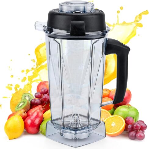 بالنسبة إلى Fitamix Blender Bitcher 64 أوقية ، ترقية كأس حاوية الجرة للترقية لـ Vitamix 5200 5300 6300 7500 VM0197 VM0101 VM0100 VM0103 E310 Classic Explorian Professional Series in Saudi Arabia