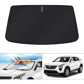 KUST Custom Fit Windshield Sun Shade for 2020-2024 2025 Cadillac XT6 Accessories Sunshade Window Sun Visor Protector Foldable Blocks UV Rays Keep Your Car Cooler