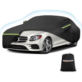 Waterproof Car Covers for Chevy Monte Carlo 1970-1988, 420D Oxford Cloth Sun Heat Protection Outdoor Full Covers with Driver Side Zipper Windproof Heavy Duty All Weather for 1970-1988 Monte Carlo