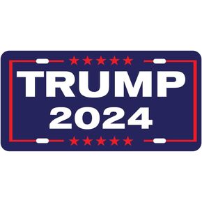 Trump 2024 Vehicle License Plate Front AUTO TAG USA Truck Make America Great Again MAGA