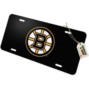 GRAPHICS & MORE Boston Bruins Logo Novelty Metal Vanity Tag License Plate