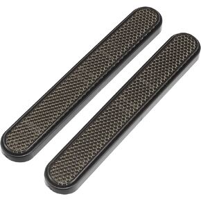 Motoforti Front Lower Fork Reflector Sticker Rear Saddlebag Reflective Cover Universal Smoke 1 Pair