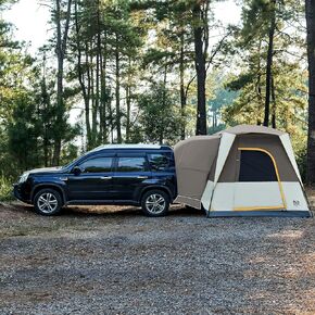 TIMBER RIDGE 5 Person SUV Tent with Movie Screen Weather Resistant Portable for Car SUV Van Camping, Includes Rainfly and Storage Bag, 10' W X 8' L X 7.1' H