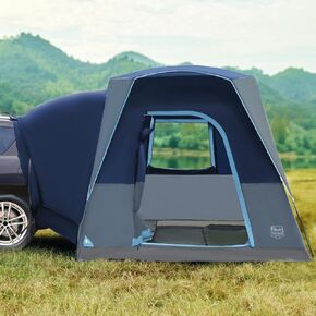 TIMBER RIDGE 5 Person SUV Tent with Movie Screen Weather Resistant Portable for Car SUV Van Camping, Includes Rainfly and Storage Bag, 10' W X 8' L X 7.1' H