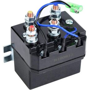 Winch Solenoid Relay, Winch Contactor Reversing Relay for 1500-5000lb ATV UTV Winches