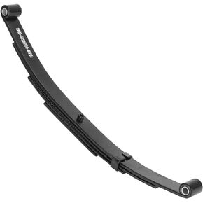 Single Trailer Leaf Spring 4 Leaf Double Eye 1750 lbs Cap for 3500 lbs Axle Suspension, Hanger & U-Bolt kit 25-1/4" Length fits for SW4B - Set 2