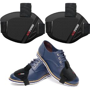 2 Pieces Black Motorcycle Shoe Protector Motorcycle Shifter Shoe Protector Motorbike Shift Pad Shoe Boot Cover Rubber Motorcycle Gear Shift Pad Soft Shift Boot Cover for Shoes Boots Protector Cover