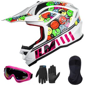 ILM Youth ATV Helmet Kids Dirt Bike Helmet Motorcross BMX Off Road Motorbike Go Kart Casco DOT ECE Model-Z705