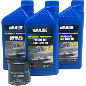 Yamaha Original OEM Yamalube LUB-WTRCG-KT-00 Watercraft Oil Change Kit W/Yamaha OEM Filter Part #5GH-13440-80-00