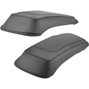 Dasen Saddlebag Speaker Lid Bra Protective Covers PU Leather Compatible with 1993-2013 Harley Touring Road King Electra Road Street Glide