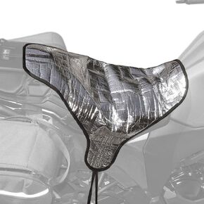 Sun Reflective Motorcycle Seat Cover Waterproof and Light Resistant Protection | Heat Resistant Shield for a Cooler Motorbike Seat | Compact with Nylon Drawstring Bag