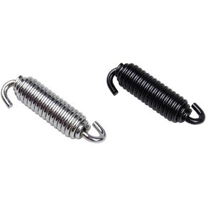 Motorcycle Universal Coasting Jiffy Stand Spring Compatible With Harley Dyna Sportster Road King Softail Touring-(Black + Chrome)