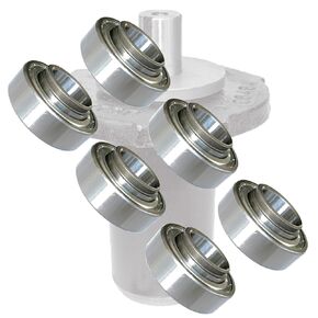 HD Switch 6 Pack 59202600 59225700 59215400 Spindle Bearing Rebuild Kit fits Ariens Gravely Pro-Master 144Z 148Z 152Z 160Z 252Z 260Z Pro-Turn ZT-HD 44 48 52 60 Spindle High Temp Grease & C3 Clearances