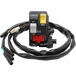 Compatible with Honda FourTrax 300 TRX300 Start Stop Switch Button Left Handlebar Headlight Light Kill Control Switch,OEM# 35200-HC4-004 35200-HC5-000 35200-HC5-010