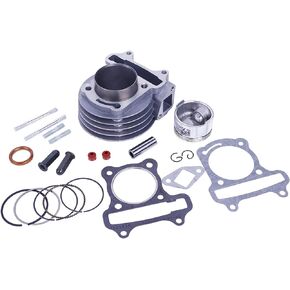 Glixal ATMT1-011 139QMB 139QMA Scooter Big Bore Cylinder Kit Rebuild Kit GY6 100cc 50mm Moped ATV Go-Kart