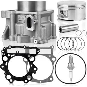 83mm Compatible With yamaha Big Bear 400 Cylinder Piston Compatible With 1993-2012 yamaha Big Bear 400 Replace 4GB-11310-00-00 1UY-11181-01-00 Cylinder Piston Gasket Top End Kit