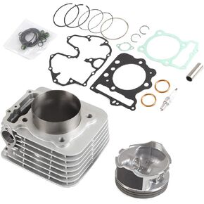 89mm 440CC Big Bore Cylinder Piston Gasket Top End Rebuild Kit Compatible with 1999-2014 TRX400X TRX400EX Sportrax XR400R Replace 12100-KCY-670 12100-HN1-A70