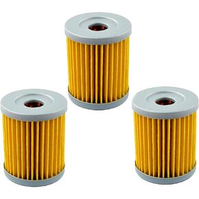 AHL 132 Oil Filter for Suzuki LTF250 LTF 250 Quadrunner 4X4 250 1988 1989 1990 1991 1992 1993 1994 1995 1996 1997 1998 1999 2000 2001 2002 (3pcs)