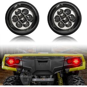SAUTVS LED Taillights Assembly for Can Am Outlander, Smoked Black Rear Brake Stop Lights Tail Lamps Fit for Can-Am Outlander/Commander/Maverick 2011-2022 Accessories, Replace OEM# 710001645, 2pcs