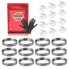 12pcs Cone Exhaust Gasket for Harley, Made of Graphite & Steel Mesh - Fits 1984-later Most Harley Davidson Bikes: Touring, Sportster, Dyna, Softail