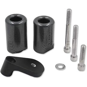 HTTMT- Aluminum Chrome Spike Frame Slider Crash Falling Protector For 2001-2002 Suzuki GSXR1000 GSX-R [P/N: MT290-004-CD]