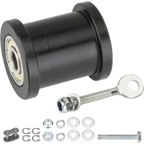 YOXUFA Mini Bike Chain Tensioner with 1-3/4" Roller + Chain Adjuster for Baja Doodlebug Dirt Bug DB30 Motovox Mbx10 Mbx11 Predator 79cc 97cc 98cc 100cc 2.5 3.0hp Powersport Mini Bike Parts