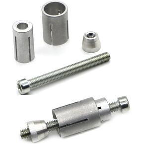 2 حزمة دراجة نارية نهاية بار تصاعد المسمار مجموعة عالمية 13mm-24mm المقود توسيع مسامير ل 7/8 '' مقبض بار قبضة نهاية قبعات سيلدر التوصيل الجانب مرآة الكهربائية الترابية دراجة سكوتر الفضة