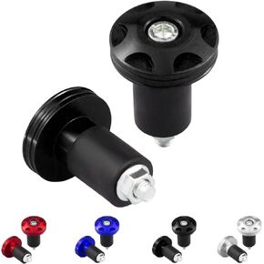 22mm Motorcycle Handlebar Hand Grip End Cap, Personalized and Colorful End Slider Cap Plug Aftermarket Parts Universal.Make Your Motorcycle Unique.2Pcs.