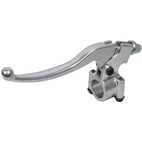 AlveyTech Silver Left Brake Lever - For the Coleman BT200X, CT200U Trail & CT200U-EX, Hensim, Baja Motorsports MB165 & MB200, 196cc 6.5 Hp Mini Dirt Pit Bike, Adjustable Handle fits and 7/8" Handlebar