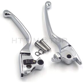 أجزاء HTTMT MT241-026-CD رافعة يد قابض فرامل كروم متوافقة مع موديلات Harley 2008-2013 Touring and Trike 2014-في وقت لاحق FLHR وFLHRC (ليس للنماذج المجهزة بمخلب هيدروليكي) in Kuwait