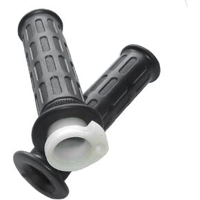 Motorcycle 7/8 inch Grip Set with Throttle Tube - OEM on Many Chinese Motorcycles, Scooters and Mopeds. Throttle Control Grips for GY6 Scooter Moped 50cc 125cc 150cc