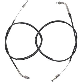 Carbman Throttle Cable Push + Pull Set for Honda CB350 CB400 CB550 CB750 CB360 CL360 ST1100 ST1300 VFR800