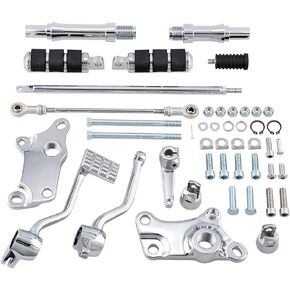 Astra Depot Compatible with Sportster XL 883 1200 Forward Controls Pegs Kit Black 1991-2003