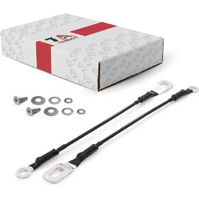 T1A Tailgate Support Cable Set Replacement for 1995-2003 Toyota Tacoma, Pair of Tailgate Straps for Left and Right Sides, 14-9/16" Long, 65770-04030