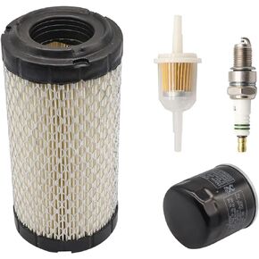 EZGO Tune Up Kit for 2008-Up RXV and 2010-Up TXT Gas Cart w/ 4 Cycle Kawasaki Motor with Air Filter Fuel Filter Oil Filter Spark Plug,Engine Maintenance Kit for E-Z-GO