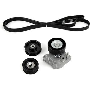 Idler Pulley and Belt Tensioner Kit Serpentine Belt Kit for Mercedes-Benz C300 C350 CLK350 E350 GL450 GLK350 ML350 S550 SL550 SLK350 2005-2011 Replaces 2722021419，2722021019，2722000270，6PK2404