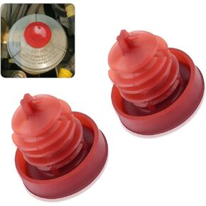 2PCS Red Power Steering Reservoir Cap,Power Steering Cap Replacement OEM#53697-SB3-952,Compatible with Honda Acura Odyssey Pilot CL Integra for Power Steering Pump