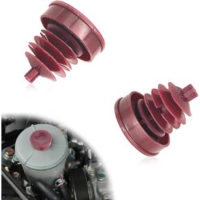 2 Pack Red Hydraulic Power Steering Pump, Steering Pump Reservoir Cap Compatible with Honda Acura OEM 53697-SB3-952
