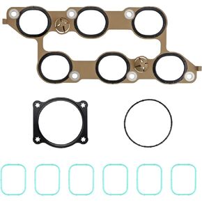 MS972401 MS19932 Lower Upper Intake Manifold Gasket Set Compatible with 3.6L Chevy Camaro Caprice Colorado Traverse Impala Cadillac ATS CTS SRX XTS GMC Acadia Buick Enclave GMC Canyon Acadia Terrain