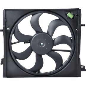 Radiator Cooling Fan Assembly Compatible with Nissan Rogue Sport 2017 2018 2019 2.0L # 214816MA0A
