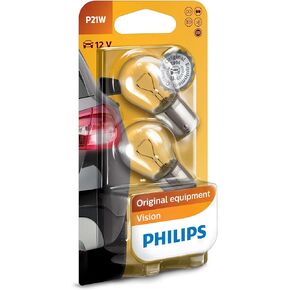 Philips P21W Premium Automotive Lighting Signaling Lamp 12v 21w 12498 (Pair)