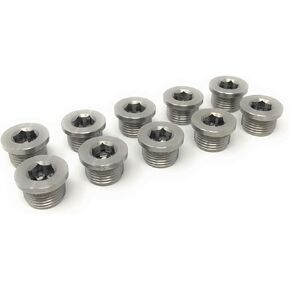 O2 Oxygen Sensor Fitting Plugs or Weld Bungs (10 pack Steel Bungs, M18 x 1.5) (10 pack Steel Plugs, M18 X 1.5) in Kuwait