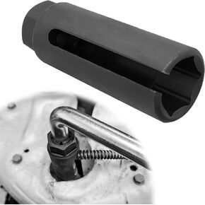 Oxygen Sensor Socket, 3/8-Inch Drive x 7/8" (22mm) O2 Sensor Socket with Side Wire Cutout, Preventing Damage to Wires, Fit All Vehicle O2 Removal and Installation
