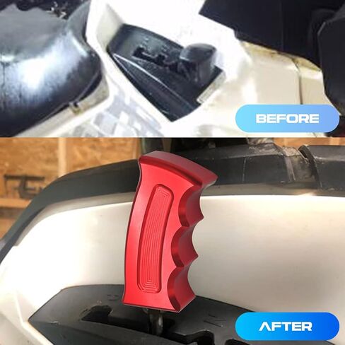 Red Pistol Grip Shift knob Shifter Manual & Automatic Transmission Car Grip Handle Gear Shift Lever Knob Shifter Knob Car interrior Accessories for Can-Am Outlander Renegade in Saudi Arabia