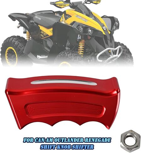 Red Pistol Grip Shift knob Shifter Manual & Automatic Transmission Car Grip Handle Gear Shift Lever Knob Shifter Knob Car interrior Accessories for Can-Am Outlander Renegade in Saudi Arabia
