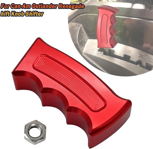 Red Pistol Grip Shift knob Shifter Manual & Automatic Transmission Car Grip Handle Gear Shift Lever Knob Shifter Knob Car interrior Accessories for Can-Am Outlander Renegade in Saudi Arabia