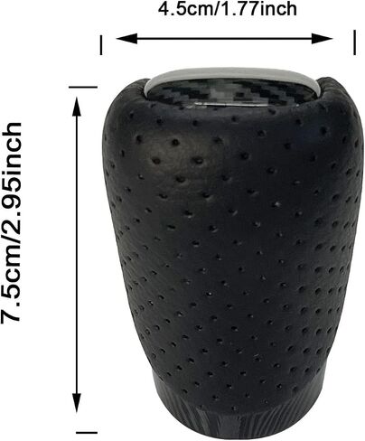 Pursuestar أسود جلد ألياف الكربون ذراع السرعة التحول المقبض شيفتر لكزس ES GS GX is NX RC RX 200t 300 350 3450h 450hL 350L IS250 in Kuwait
